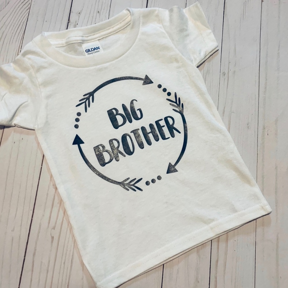 White Gildan Big Brother T-shirt